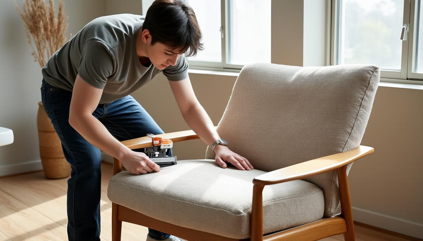 découvrez étape par étape comment recouvrir un fauteuil voltaire pour lui donner un nouveau look élégant et personnalisé. guide pratique pour relooker votre fauteuil facilement.